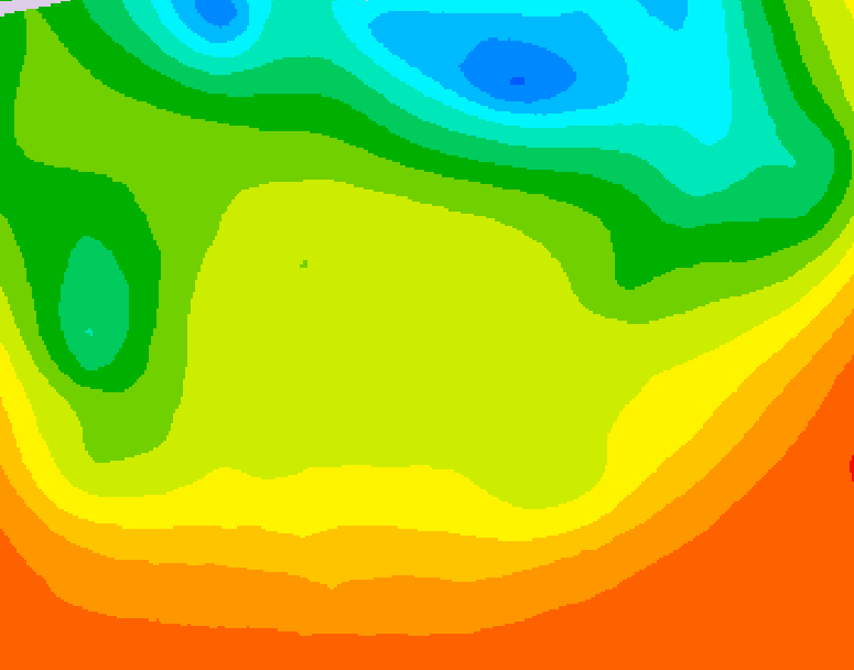 GDPS 500 millibar geopotential height 090 hour forecast chart for Canada based on 2026/06/22 1200Z data