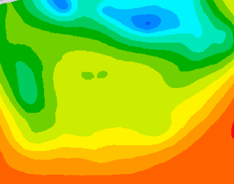 GDPS 500 millibar geopotential height 096 hour forecast chart for Canada based on 2026/06/22 1200Z data