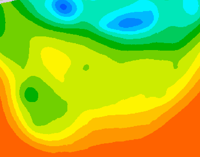 GDPS 500 millibar geopotential height 126 hour forecast chart for Canada based on 2026/06/22 1200Z data