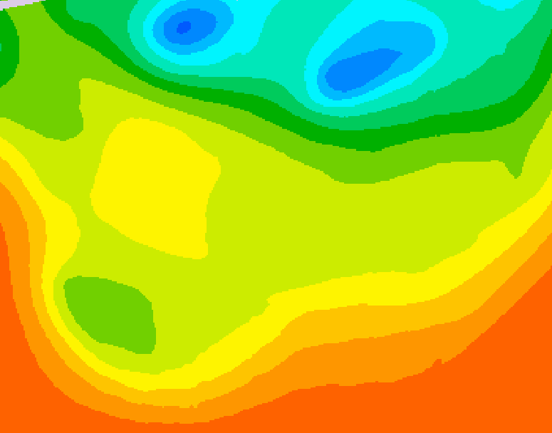 GDPS 500 millibar geopotential height 138 hour forecast chart for Canada based on 2026/06/22 1200Z data