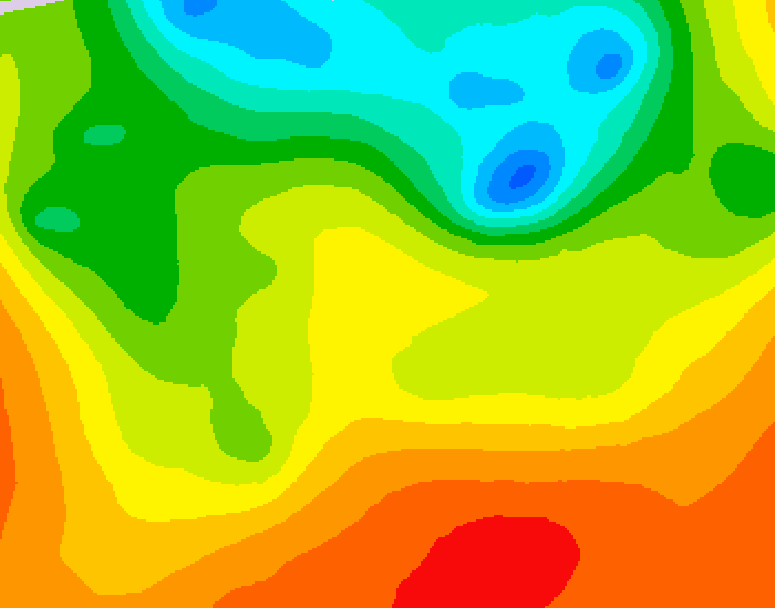GDPS 500 millibar geopotential height 198 hour forecast chart for Canada based on 2026/06/22 1200Z data