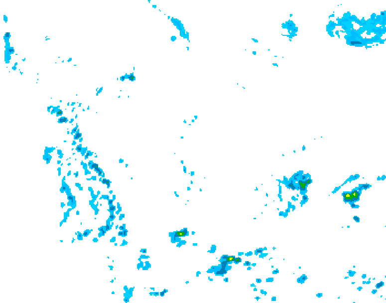 GDPS precipitation 120 hour forecast chart for Canada based on 2026/06/22 0000Z data