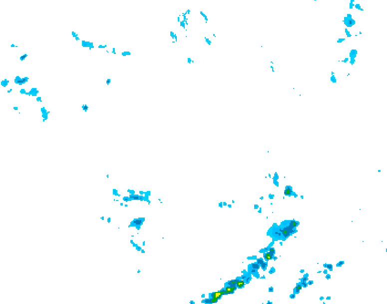 GDPS precipitation 006 hour forecast chart for Canada based on 2026/06/22 1200Z data