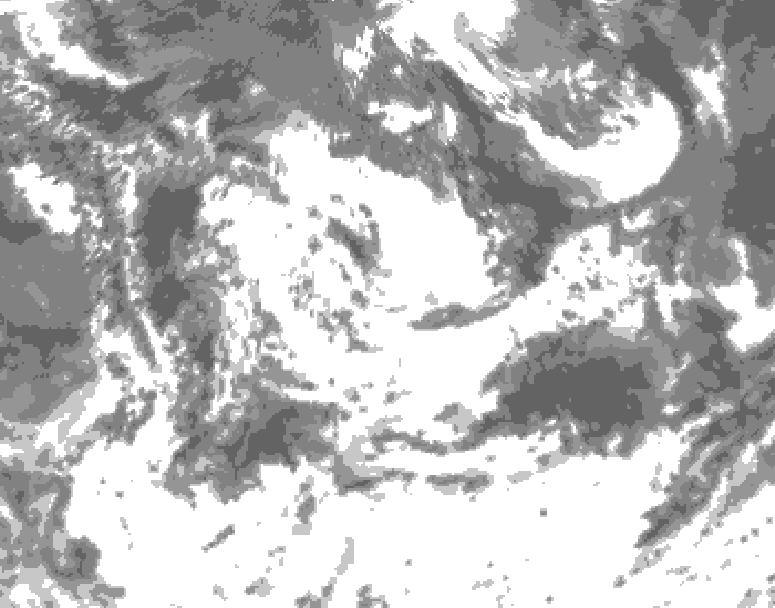 GDPS total cloud 192 hour forecast chart for Canada based on 2026/06/22 0000Z data