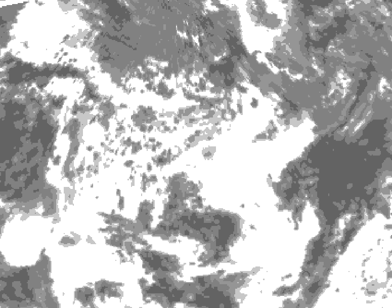 GDPS total cloud 048 hour forecast chart for Canada based on 2026/06/22 1200Z data