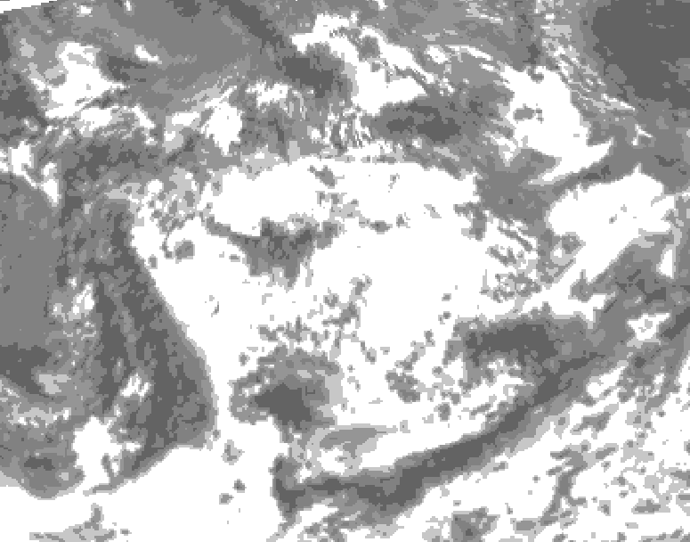 GDPS total cloud 102 hour forecast chart for Canada based on 2026/06/22 1200Z data