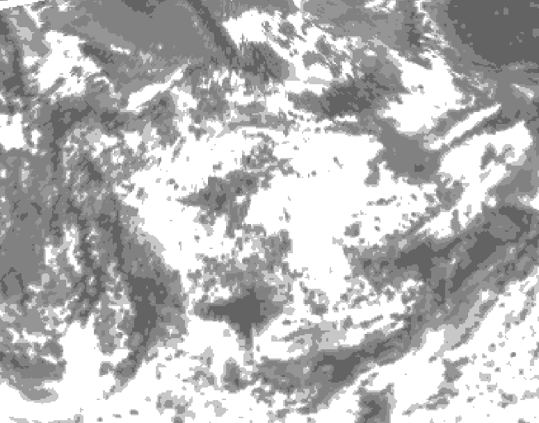GDPS total cloud 108 hour forecast chart for Canada based on 2026/06/22 1200Z data