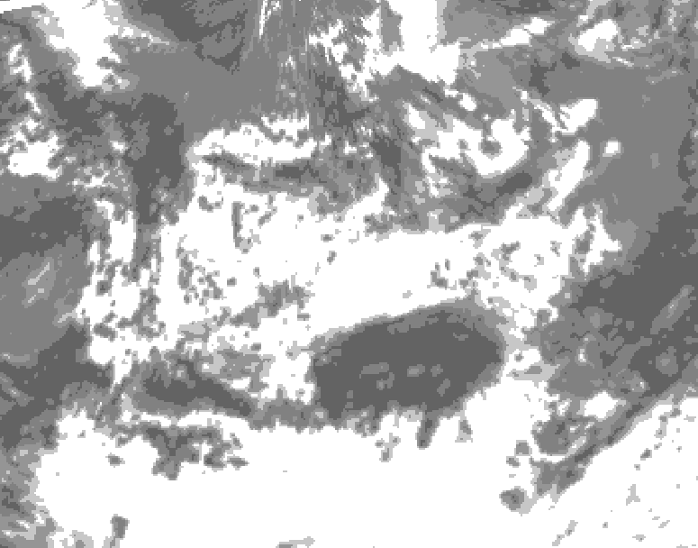 GDPS total cloud 162 hour forecast chart for Canada based on 2026/06/22 1200Z data