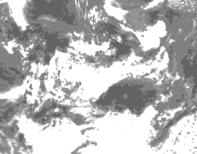 GDPS total cloud 174 hour forecast chart for Canada based on 2026/06/22 1200Z data