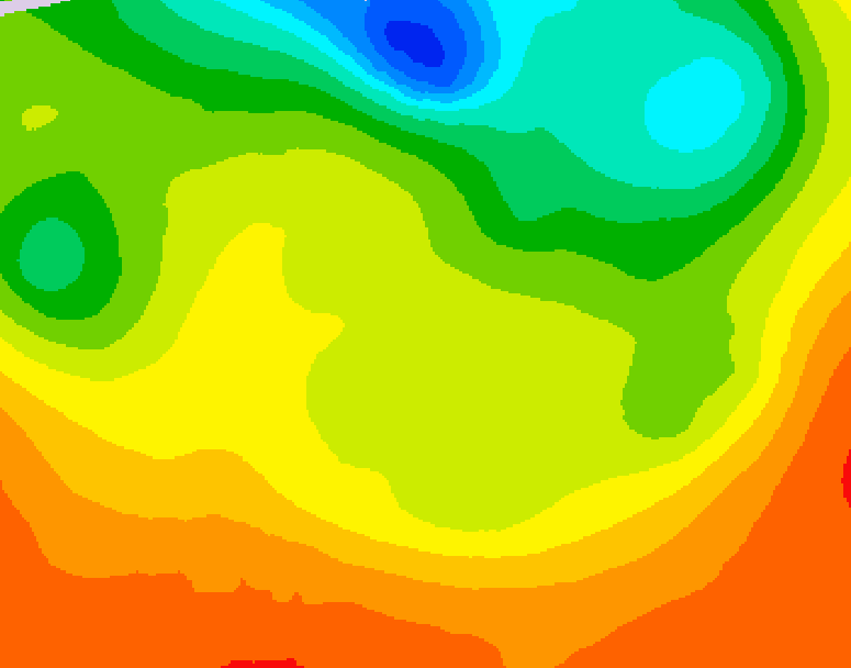 GDPS 500 millibar geopotential height 048 hour forecast chart for Canada based on 2026/06/23 0000Z data