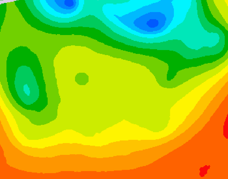 GDPS 500 millibar geopotential height 084 hour forecast chart for Canada based on 2026/06/23 0000Z data