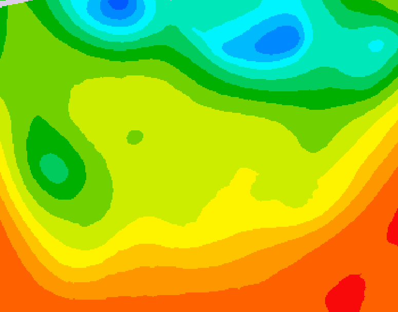 GDPS 500 millibar geopotential height 096 hour forecast chart for Canada based on 2026/06/23 0000Z data