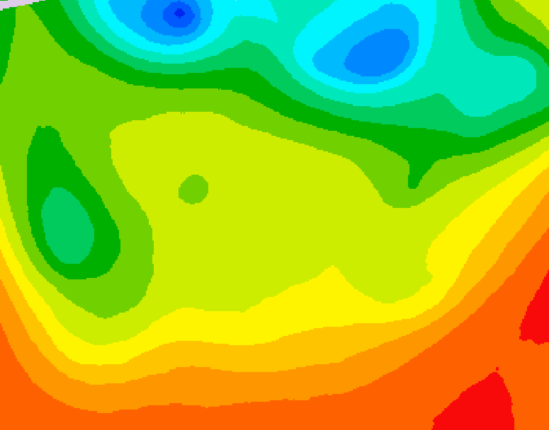 GDPS 500 millibar geopotential height 078 hour forecast chart for Canada based on 2026/06/23 1200Z data