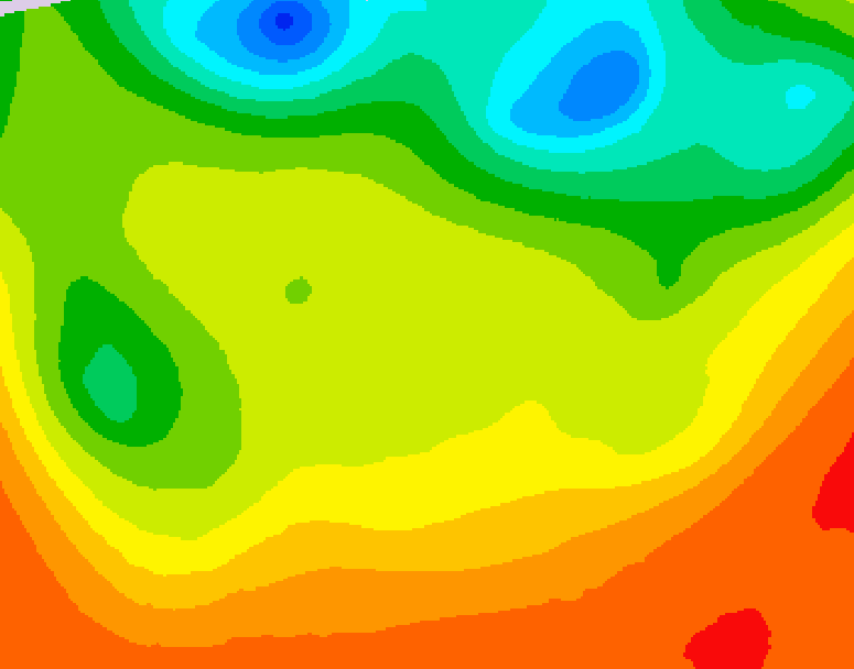 GDPS 500 millibar geopotential height 084 hour forecast chart for Canada based on 2026/06/23 1200Z data