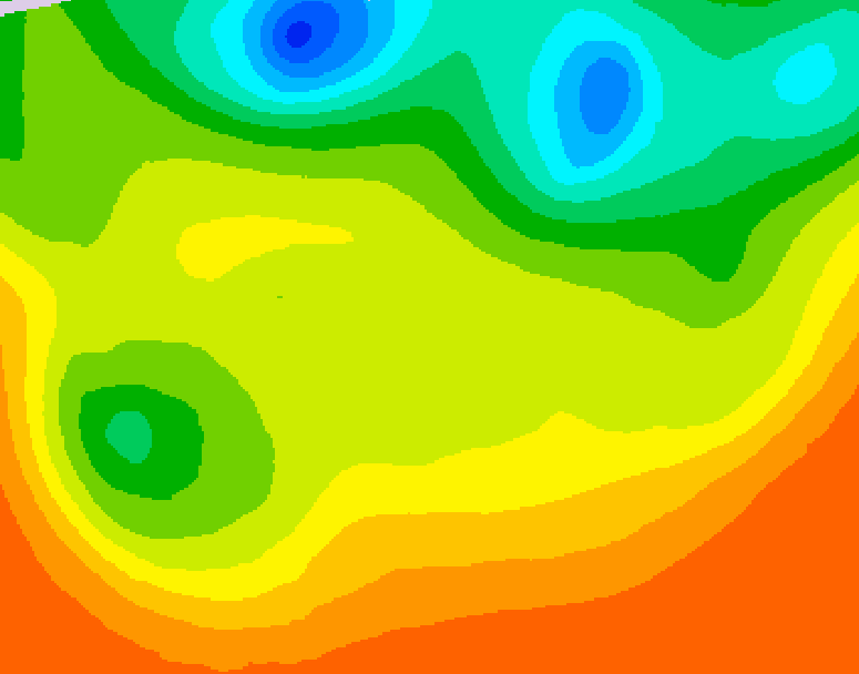 GDPS 500 millibar geopotential height 096 hour forecast chart for Canada based on 2026/06/23 1200Z data