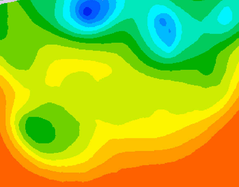 GDPS 500 millibar geopotential height 102 hour forecast chart for Canada based on 2026/06/23 1200Z data