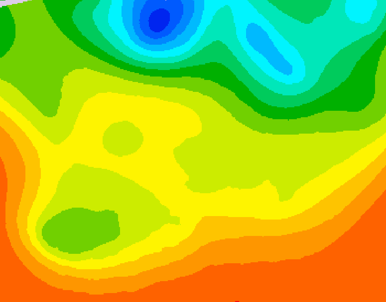 GDPS 500 millibar geopotential height 114 hour forecast chart for Canada based on 2026/06/23 1200Z data