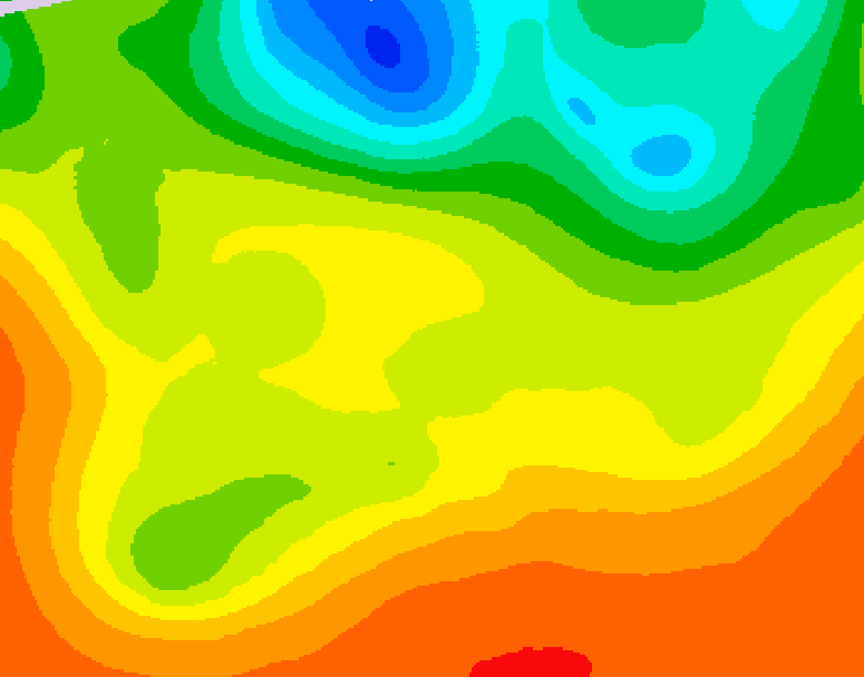 GDPS 500 millibar geopotential height 126 hour forecast chart for Canada based on 2026/06/23 1200Z data