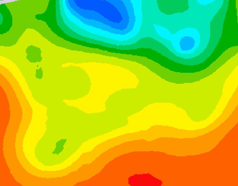 GDPS 500 millibar geopotential height 132 hour forecast chart for Canada based on 2026/06/23 1200Z data