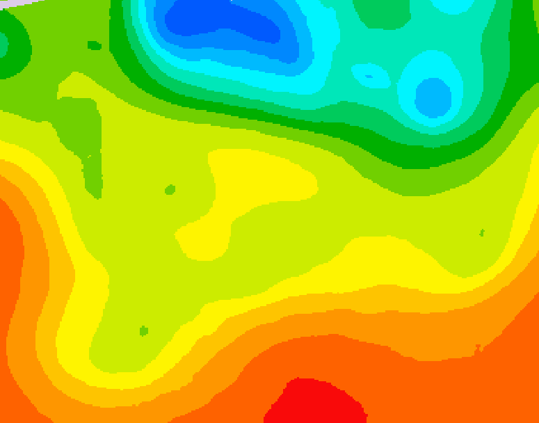 GDPS 500 millibar geopotential height 138 hour forecast chart for Canada based on 2026/06/23 1200Z data