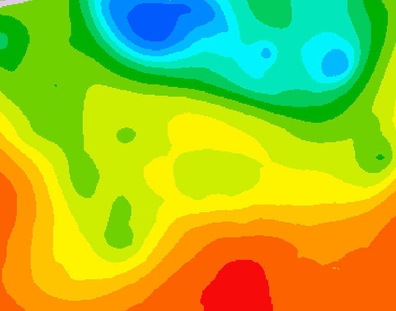GDPS 500 millibar geopotential height 150 hour forecast chart for Canada based on 2026/06/23 1200Z data