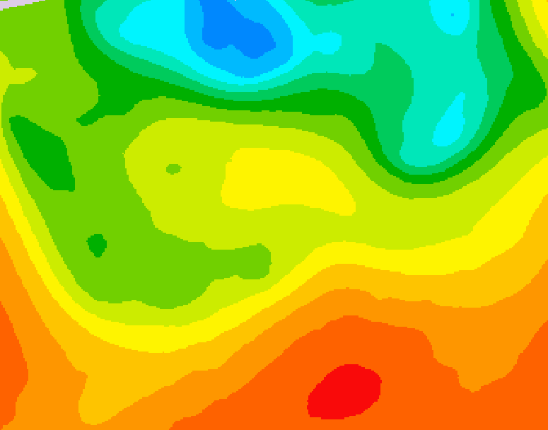 GDPS 500 millibar geopotential height 180 hour forecast chart for Canada based on 2026/06/23 1200Z data