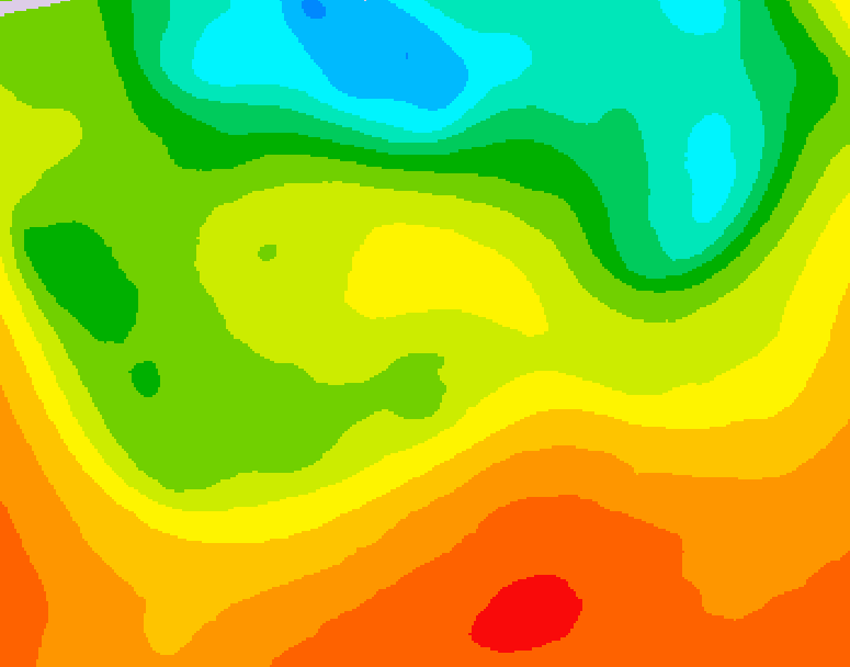 GDPS 500 millibar geopotential height 186 hour forecast chart for Canada based on 2026/06/23 1200Z data