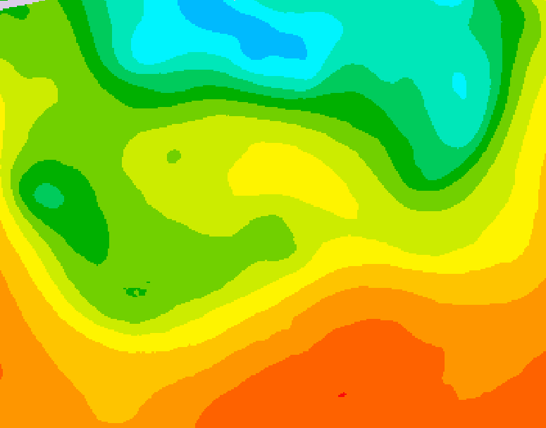 GDPS 500 millibar geopotential height 192 hour forecast chart for Canada based on 2026/06/23 1200Z data