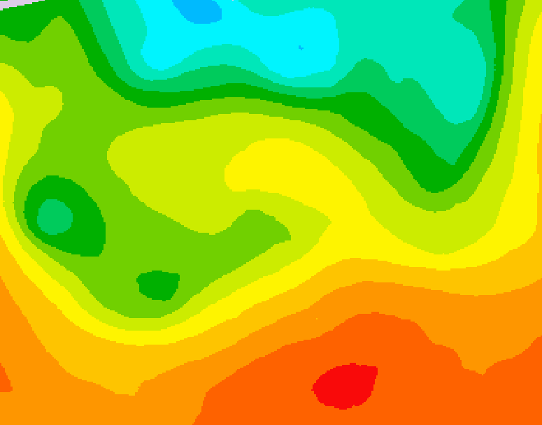 GDPS 500 millibar geopotential height 198 hour forecast chart for Canada based on 2026/06/23 1200Z data