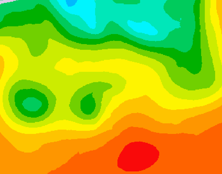 GDPS 500 millibar geopotential height 222 hour forecast chart for Canada based on 2026/06/23 1200Z data