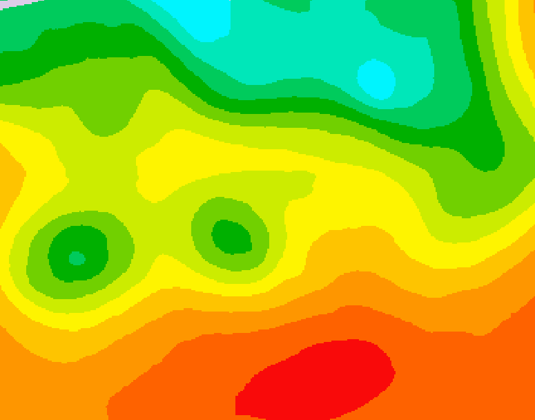 GDPS 500 millibar geopotential height 234 hour forecast chart for Canada based on 2026/06/23 1200Z data