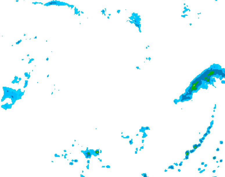 GDPS precipitation 042 hour forecast chart for Canada based on 2026/06/23 1200Z data