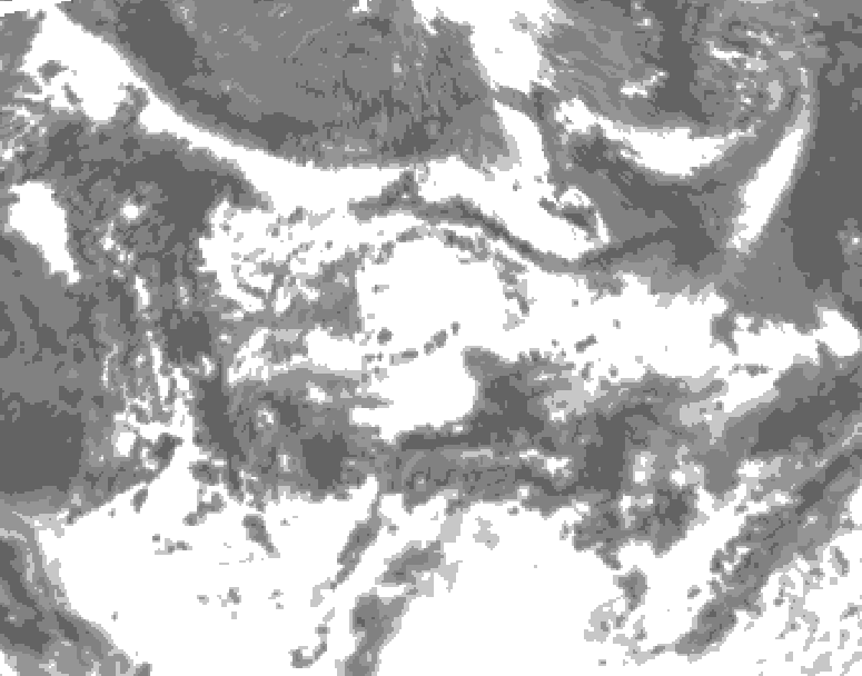 GDPS total cloud 162 hour forecast chart for Canada based on 2026/06/23 1200Z data