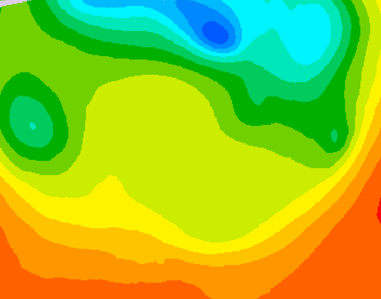 GDPS 500 millibar geopotential height 036 hour forecast chart for Canada based on 2026/06/24 0000Z data