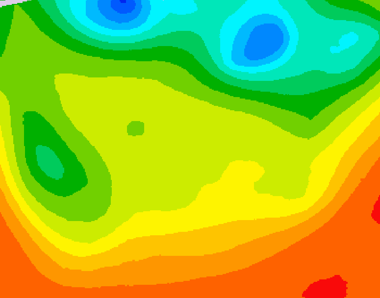 GDPS 500 millibar geopotential height 072 hour forecast chart for Canada based on 2026/06/24 0000Z data