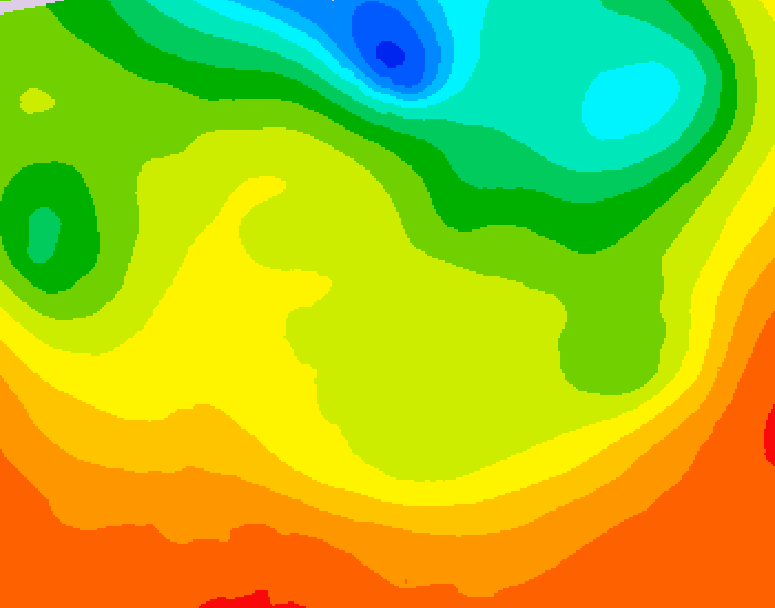 GDPS 500 millibar geopotential height 012 hour forecast chart for Canada based on 2026/06/24 1200Z data