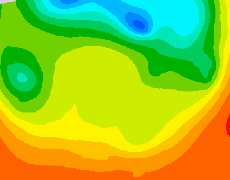 GDPS 500 millibar geopotential height 030 hour forecast chart for Canada based on 2026/06/24 1200Z data