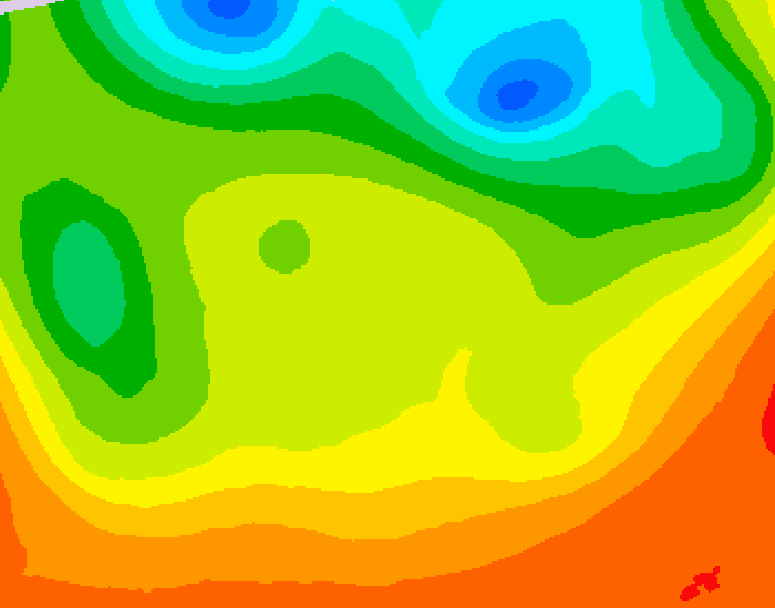 GDPS 500 millibar geopotential height 048 hour forecast chart for Canada based on 2026/06/24 1200Z data