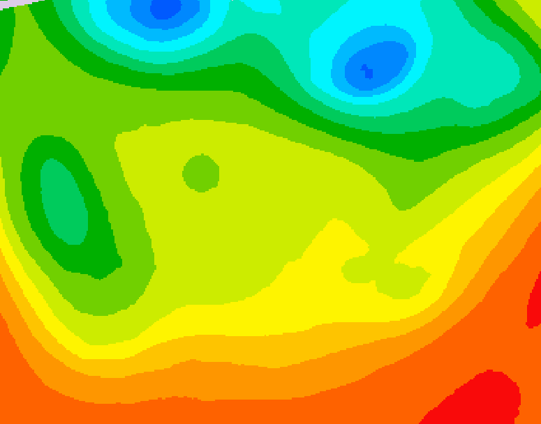 GDPS 500 millibar geopotential height 054 hour forecast chart for Canada based on 2026/06/24 1200Z data