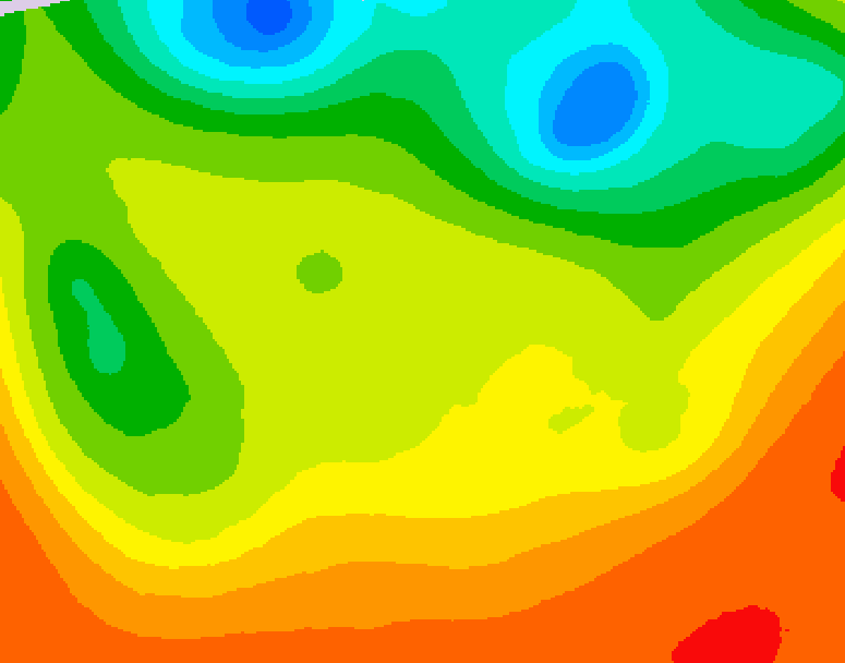 GDPS 500 millibar geopotential height 060 hour forecast chart for Canada based on 2026/06/24 1200Z data