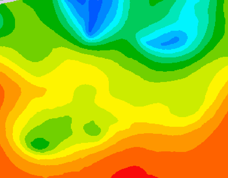 GDPS 500 millibar geopotential height 102 hour forecast chart for Canada based on 2026/06/24 1200Z data