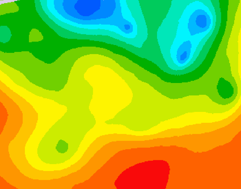 GDPS 500 millibar geopotential height 126 hour forecast chart for Canada based on 2026/06/24 1200Z data