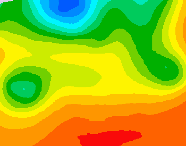 GDPS 500 millibar geopotential height 198 hour forecast chart for Canada based on 2026/06/24 1200Z data