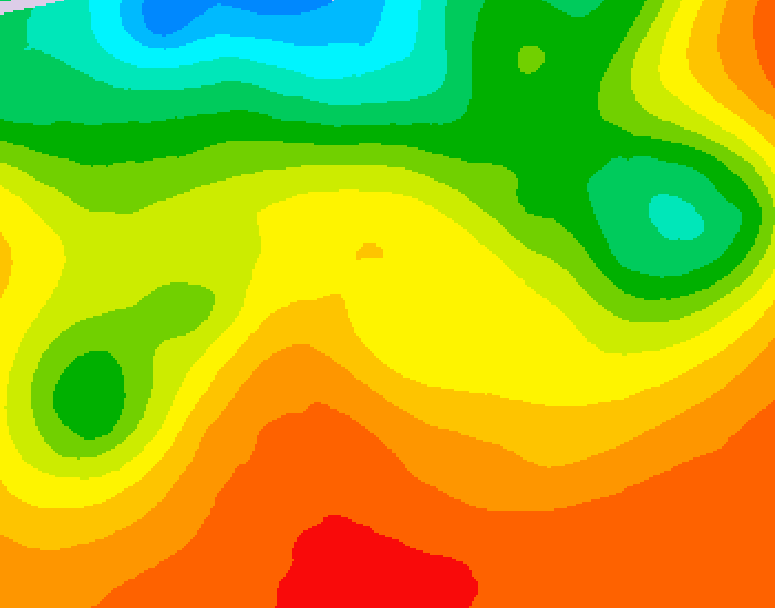 GDPS 500 millibar geopotential height 222 hour forecast chart for Canada based on 2026/06/24 1200Z data