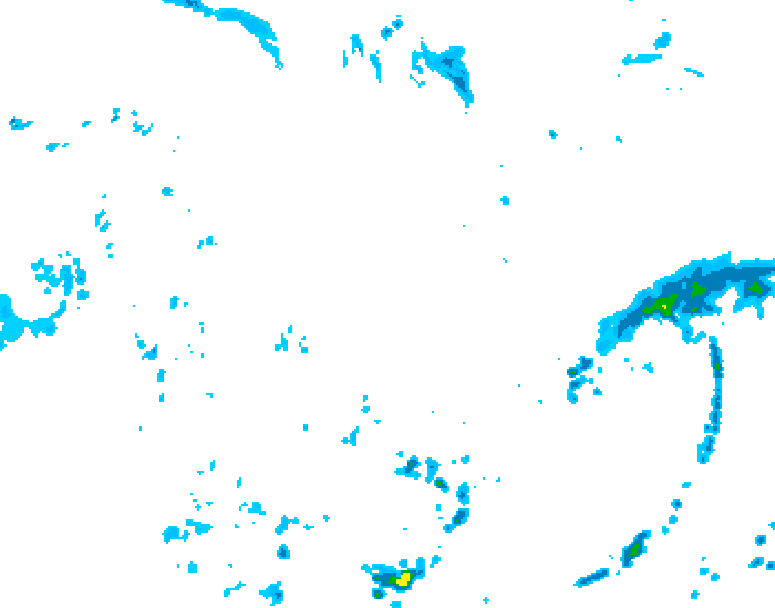 GDPS precipitation 012 hour forecast chart for Canada based on 2026/06/24 1200Z data
