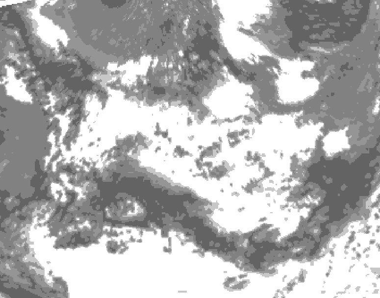 GDPS total cloud 108 hour forecast chart for Canada based on 2026/06/24 0000Z data