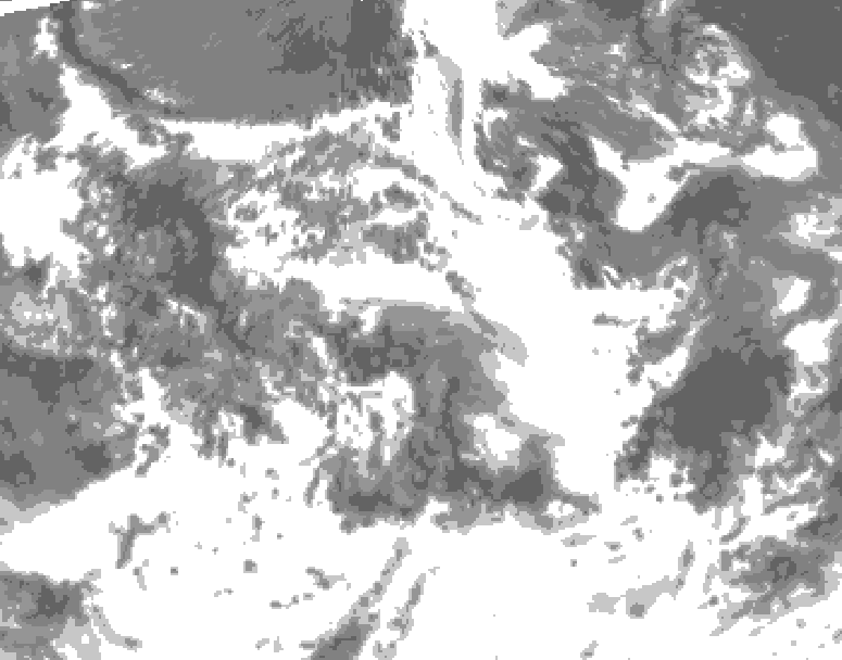 GDPS total cloud 168 hour forecast chart for Canada based on 2026/06/24 0000Z data