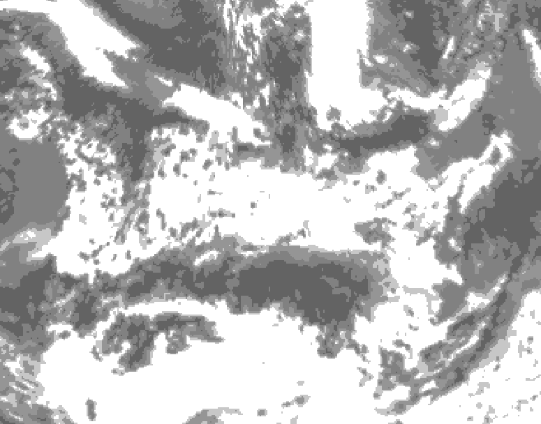GDPS total cloud 114 hour forecast chart for Canada based on 2026/06/24 1200Z data