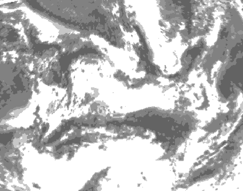 GDPS total cloud 126 hour forecast chart for Canada based on 2026/06/24 1200Z data