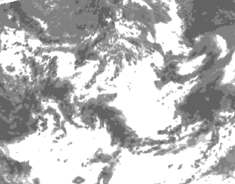GDPS total cloud 162 hour forecast chart for Canada based on 2026/06/24 1200Z data